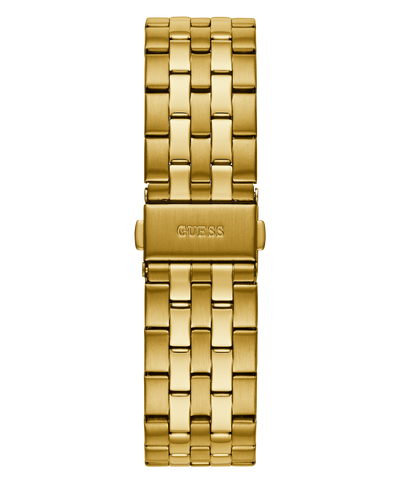 GW0068G3 GUESS Mens 45mm Gold-Tone Multi-function Dress Watch strap image