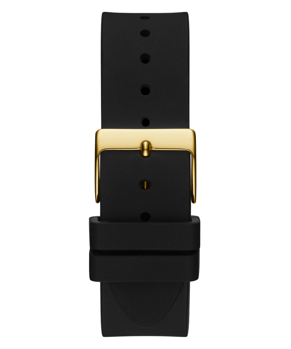 GW0109L1 GUESS Ladies 39mm Black & Gold-Tone Analog Trend Watch strap image