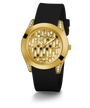 GW0109L1 GUESS Ladies 39mm Black & Gold-Tone Analog Trend Watch alternate image