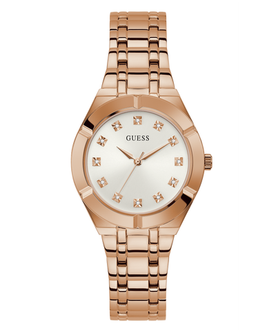 GW0114L3 GUESS Ladies 36mm Rose Gold-Tone Analog Dress Watch primary image