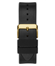 GW0202G1 GUESS Mens 41mm Black & Gold-Tone Multi-function Trend Watch strap image