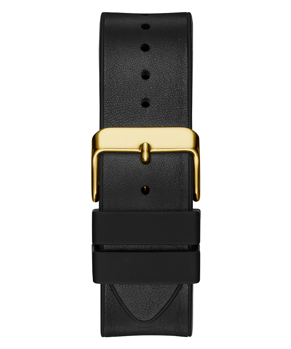 GW0202G1 GUESS Mens 41mm Black & Gold-Tone Multi-function Trend Watch strap image