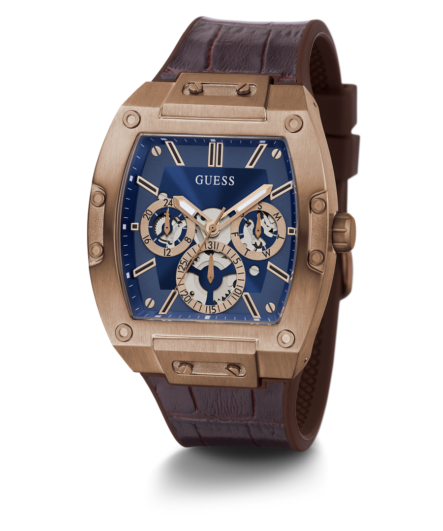 GW0202G2 GUESS Mens 41mm Brown & Coffee Multi-function Trend Watch alternate image