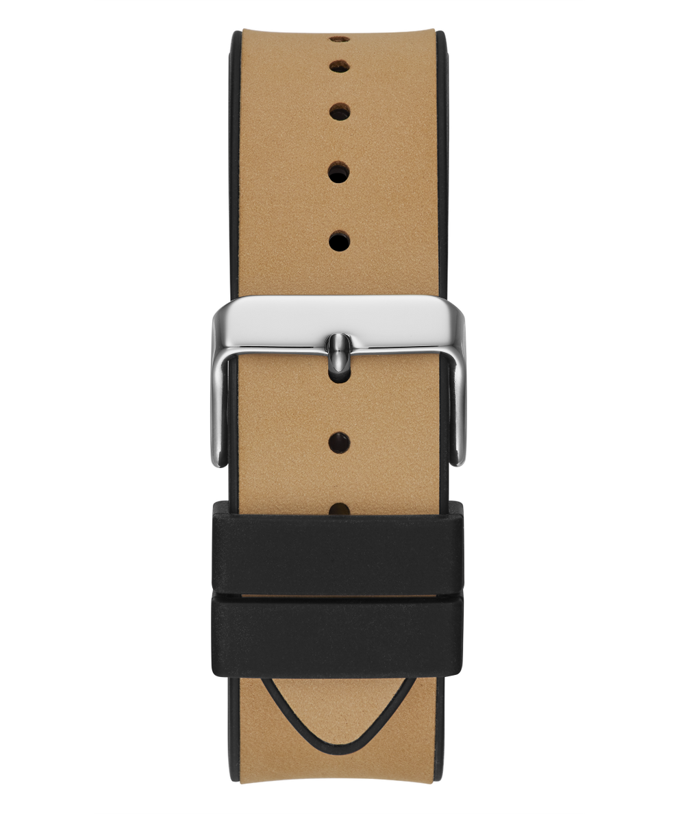 GW0202G3 GUESS Mens 43mm Beige & Silver-Tone Multi-function Trend Watch strap image