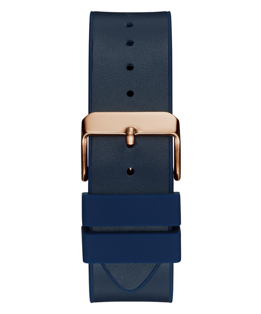 GW0202G4 GUESS Mens 43mm Blue & Rose Gold-Tone Multi-function Trend Watch strap image