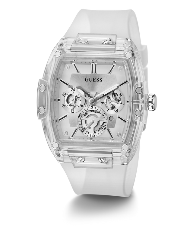 GW0203G1 GUESS Mens 41mm Clear Multi-function Trend Watch alternate image