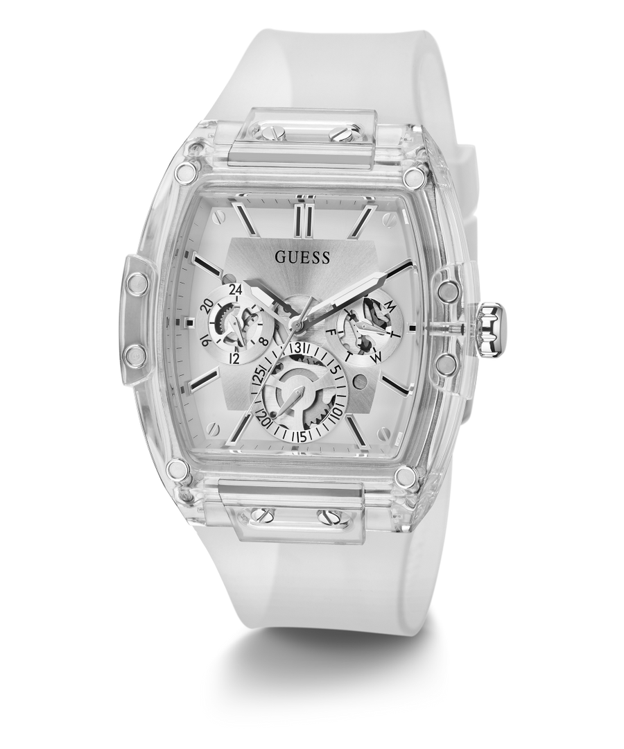 GW0203G1 GUESS Mens 41mm Clear Multi-function Trend Watch alternate image