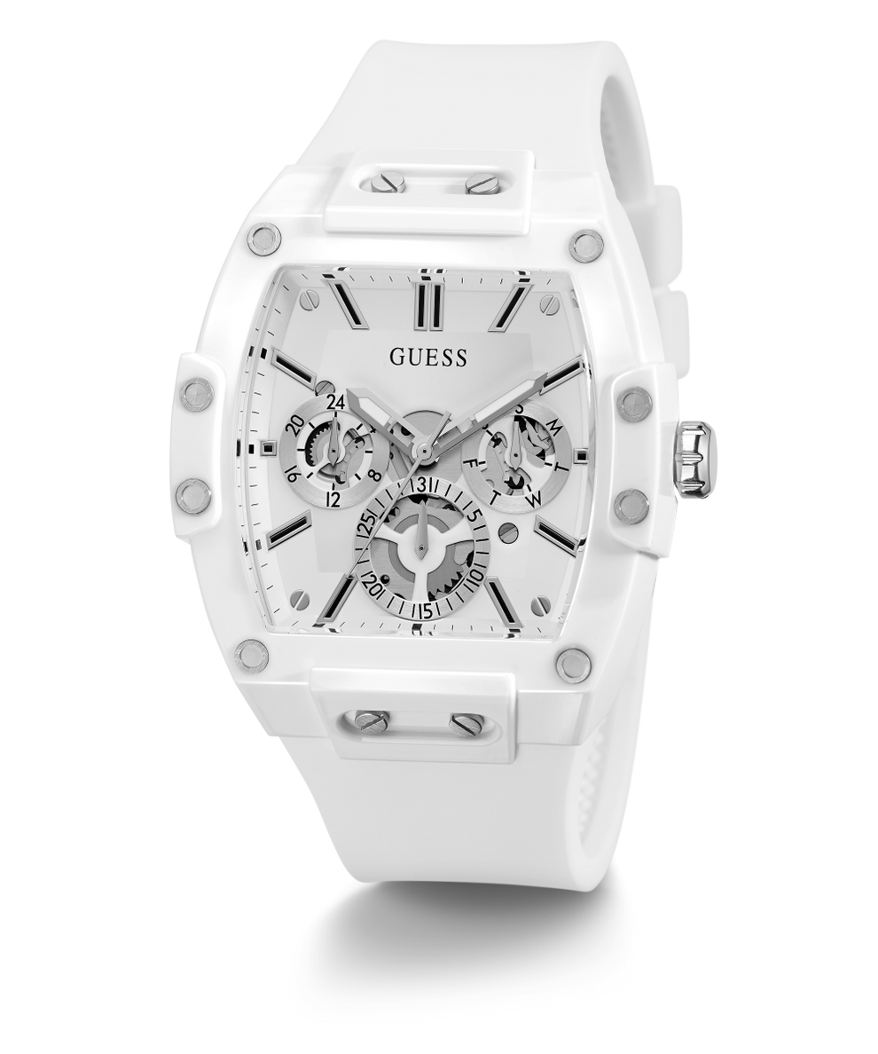 GUESS Mens White GUESS Watches GW0203G2 Multi-function Watch | US 