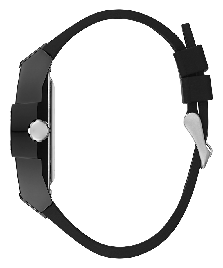 Guess black silicone sales watch