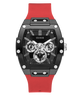 GW0203G4 GUESS Mens 45mm Red & Black Multi-function Trend Watch primary image