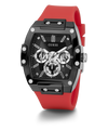 GW0203G4 GUESS Mens 45mm Red & Black Multi-function Trend Watch alternate image