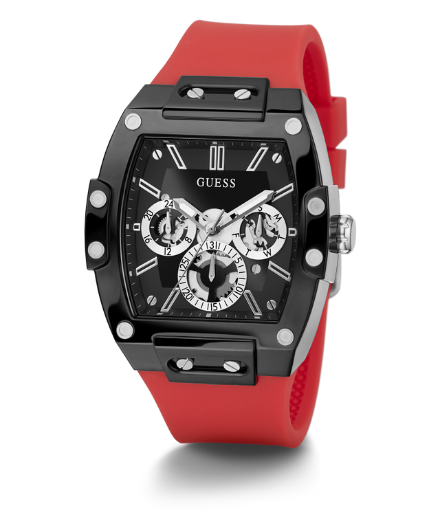 GW0203G4 GUESS Mens 45mm Red & Black Multi-function Trend Watch alternate image