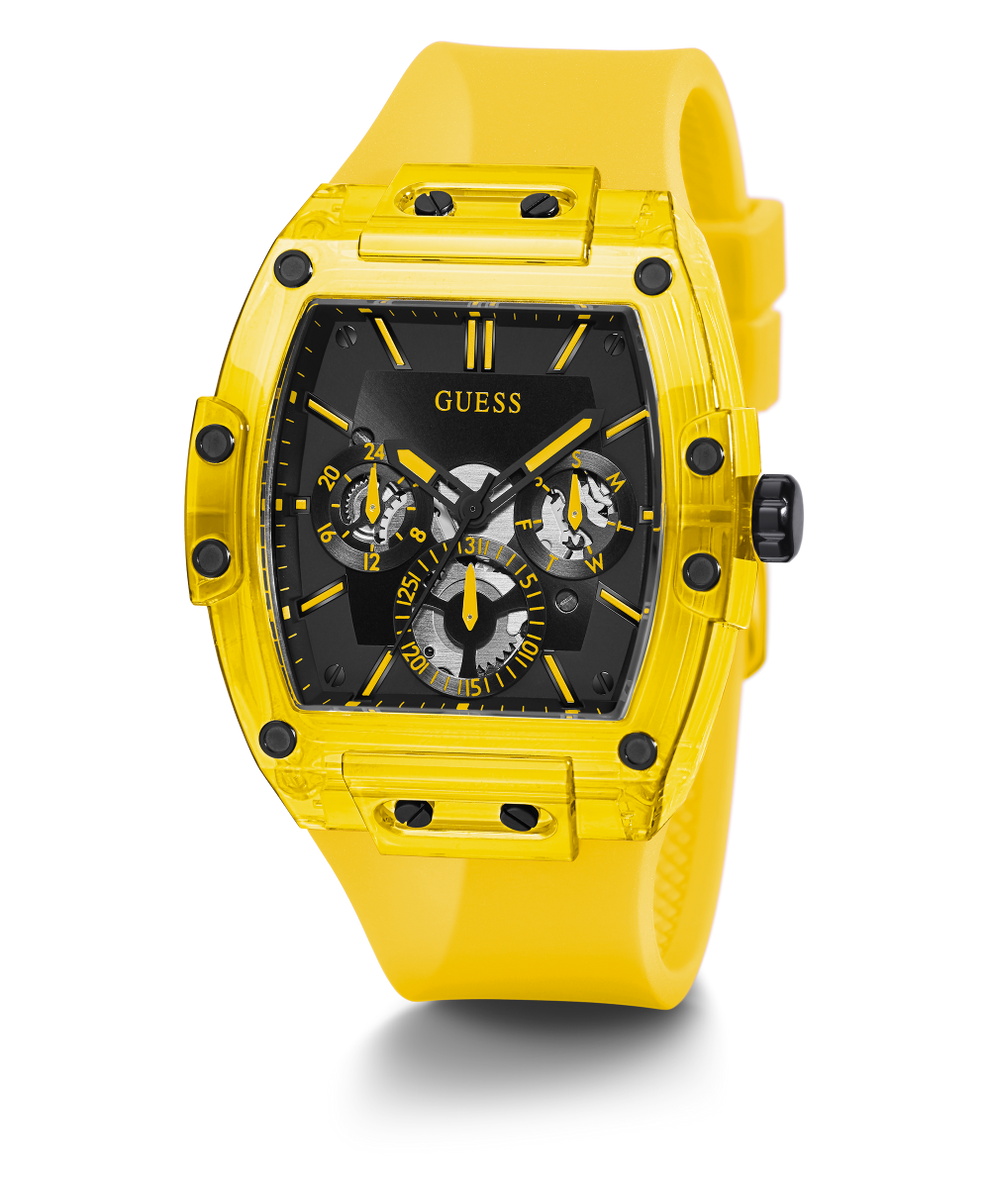 GW0203G6 GUESS Mens 45mm Yellow Multi-function Trend Watch alternate image