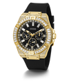GW0208G2 GUESS Mens 47mm Black & Gold-Tone Multi-function Sport Watch alternate image