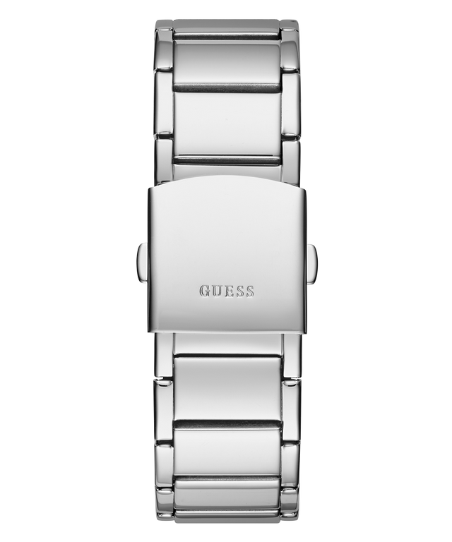 GW0209G1 GUESS Mens 47mm Silver-Tone Multi-function Sport Watch strap image