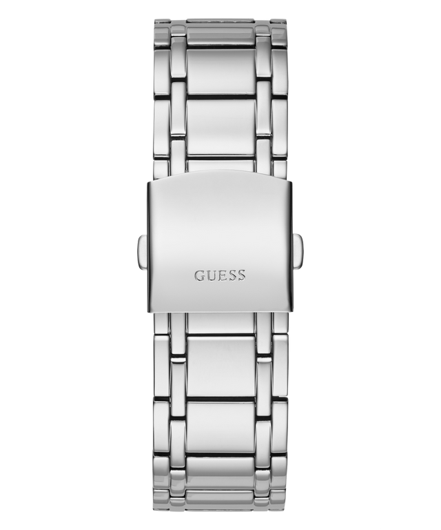 GW0213G1 GUESS Mens 44mm Silver-Tone Analog Dress Watch strap image