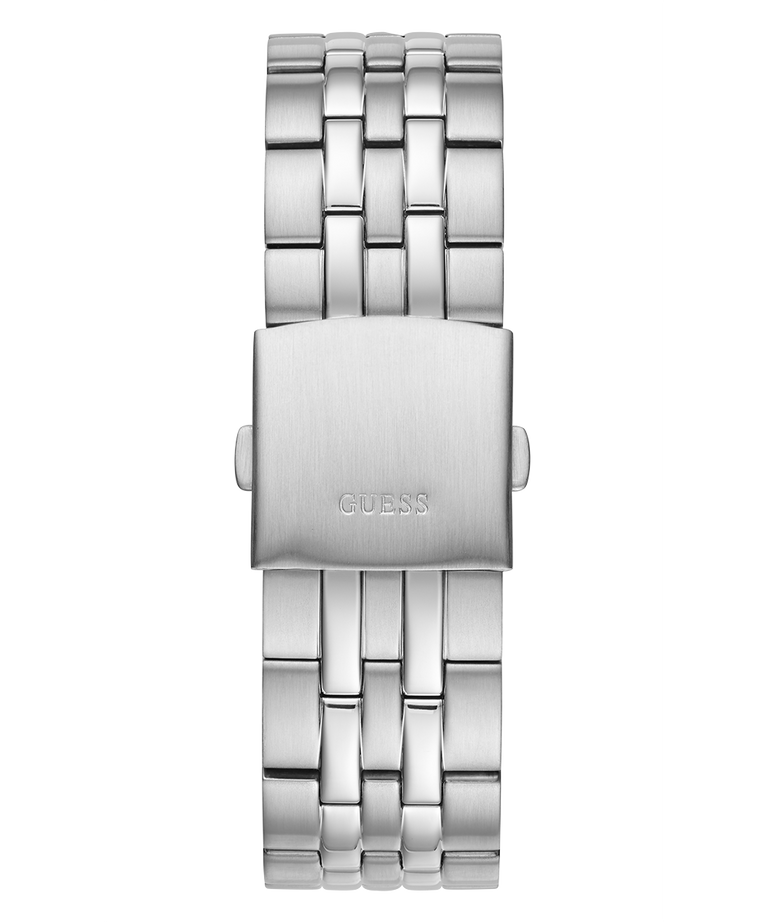 GW0220G1 GUESS Mens 44mm Silver-Tone Day/Date Dress Watch strap image