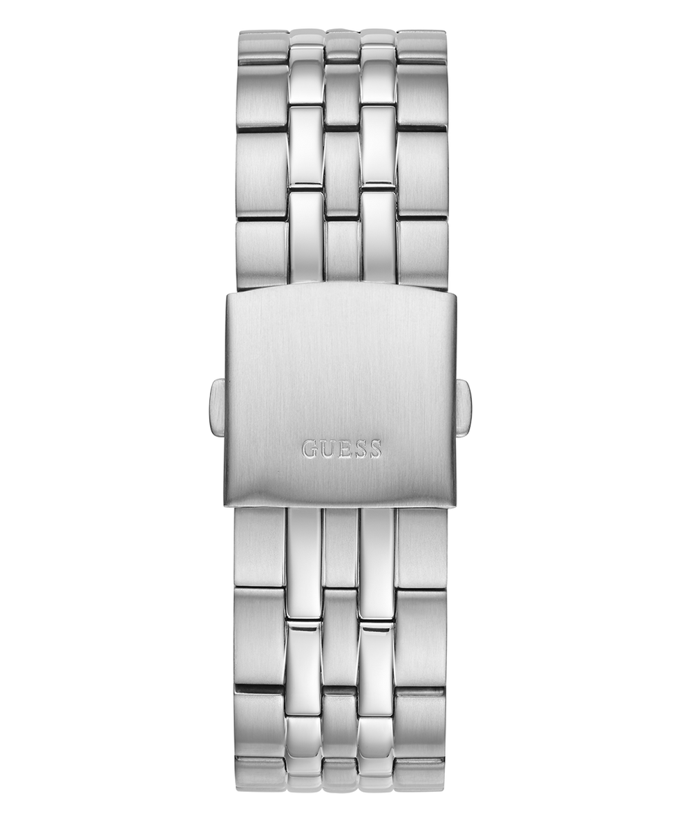 GW0220G1 GUESS Mens 44mm Silver-Tone Day/Date Dress Watch strap image
