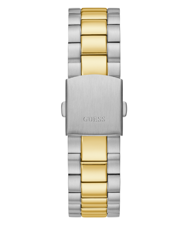 GW0265G5 GUESS Mens 42mm Two Tone Day/Date Dress Watch strap image