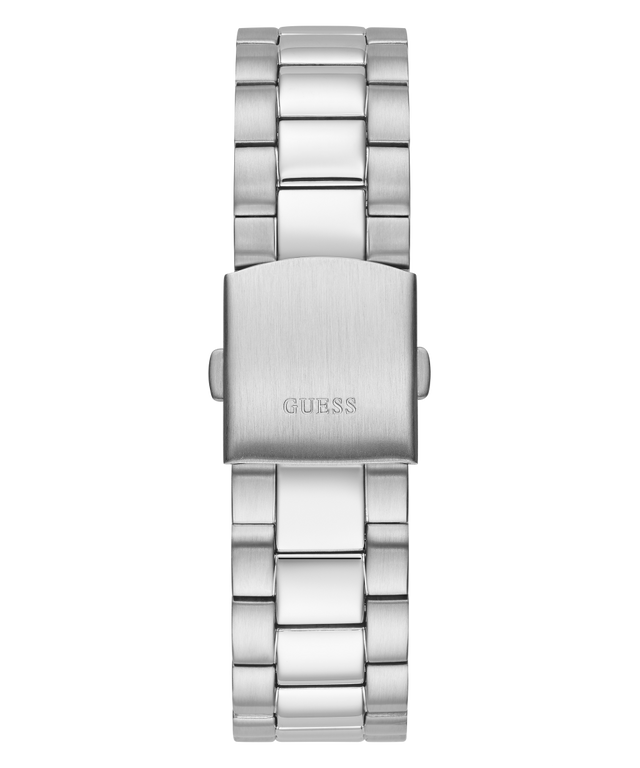 GW0265G6 GUESS Mens 42mm Silver-Tone Day/Date Dress Watch strap image