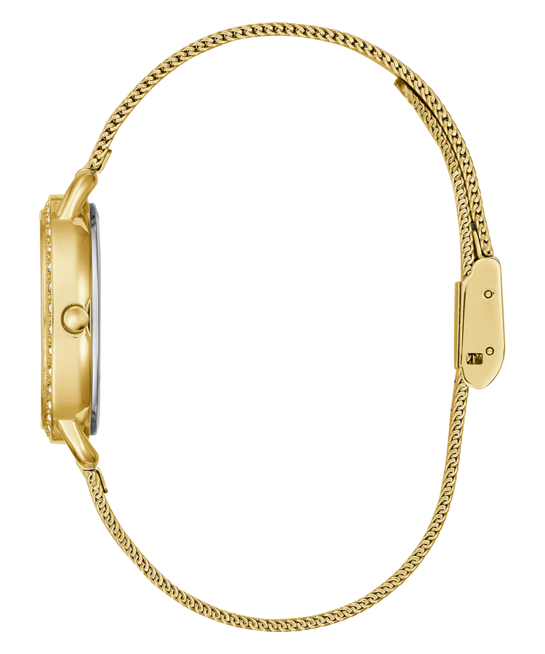 GW0287L2 GUESS Ladies 30mm Gold-Tone Analog Dress Watch profile image