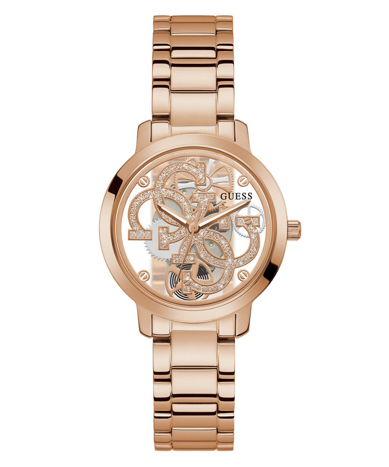 GW0300L3 GUESS Ladies 36mm Rose Gold-Tone Analog Trend Watch primary image