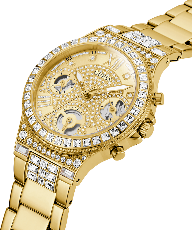 Guess Ladies Gold Case & Strap Multi-Function Watch - GW0320L2 GUESS Guess Ladies Gold Case & Strap Multi-Function Watch - GW0320L2 GUESS