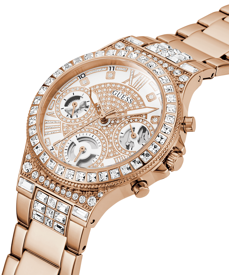 GW0320L3 GUESS Ladies 36mm Rose Gold-Tone Multi-function Sport Watch caseback (with attachment) image lifestyle