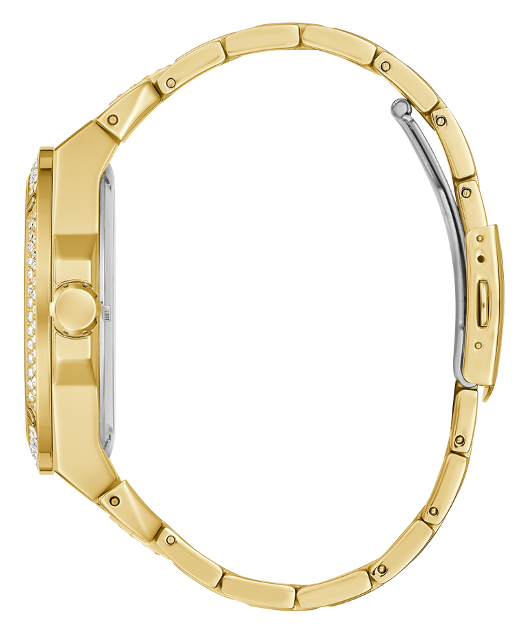 GW0323G2 GUESS Mens 45mm Gold-Tone Analog Trend Watch profile image