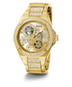 GW0323G2 GUESS Mens 45mm Gold-Tone Analog Trend Watch alternate image