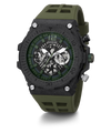 GW0325G2 GUESS Mens 48mm Green & Black Multi-function Sport Watch alternate image