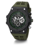 GW0325G2 GUESS Mens 48mm Green & Black Multi-function Sport Watch alternate image