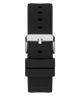 GW0334G1 GUESS Mens 46mm Black & Silver-Tone Multi-function Sport Watch strap image