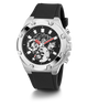 GW0334G1 GUESS Mens 46mm Black & Silver-Tone Multi-function Sport Watch alternate image