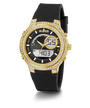 GW0339L1 GUESS Ladies 40mm Black & Gold-Tone Digital Sport Watch alternate image