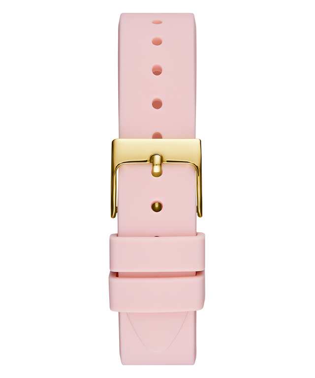 GW0381L2 GUESS Ladies 36mm Pink & Gold-Tone Analog Trend Watch strap image