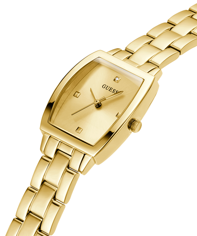 GW0384L2 GUESS Ladies 25mm Gold-Tone Analog Dress Watch caseback (with attachment) image lifestyle