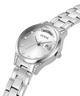 GW0385L1 GUESS Ladies 31mm Silver-Tone Day/Date Dress Watch caseback (with attachment) image lifestyle