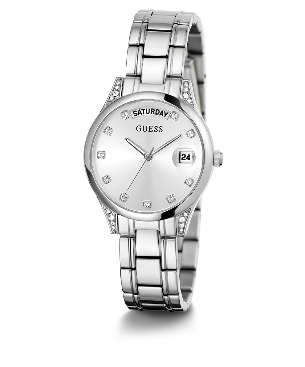 Última Colección Reloj Guess Silver-Tone Mujer Plateado