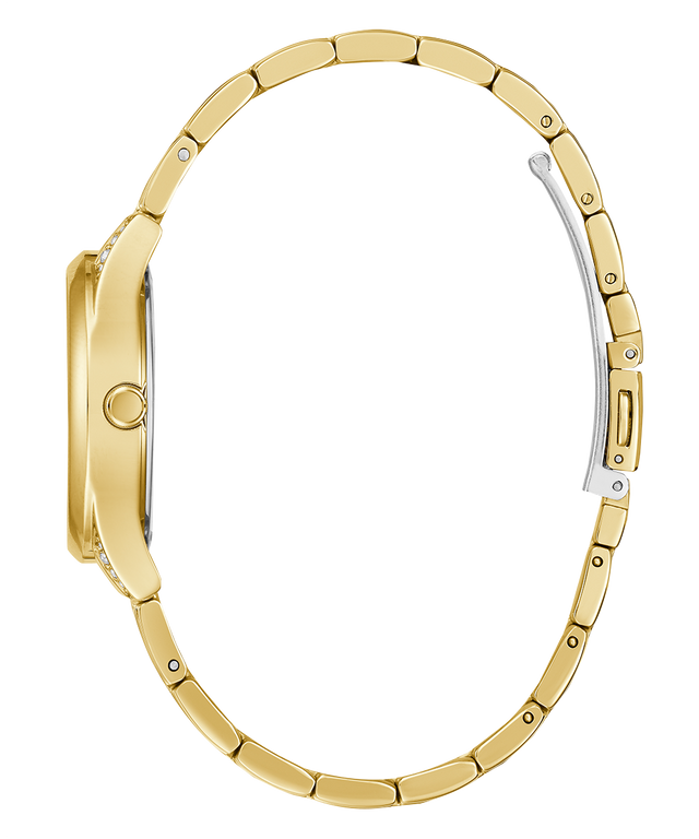 GW0385L2 GUESS Ladies 31mm Gold-Tone Day/Date Dress Watch profile image