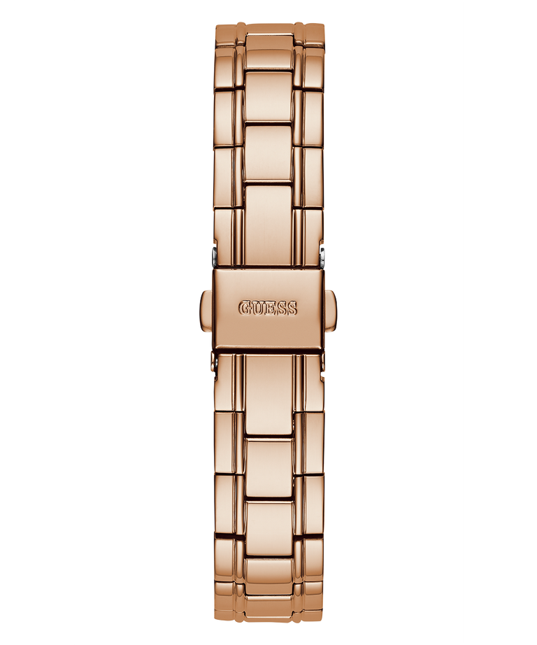 GW0385L3 GUESS Ladies 31mm Rose Gold-Tone Day/Date Dress Watch strap image