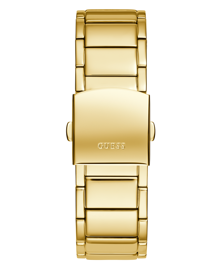 GW0387G2 GUESS Mens 43mm Gold-Tone Analog Trend Watch strap image