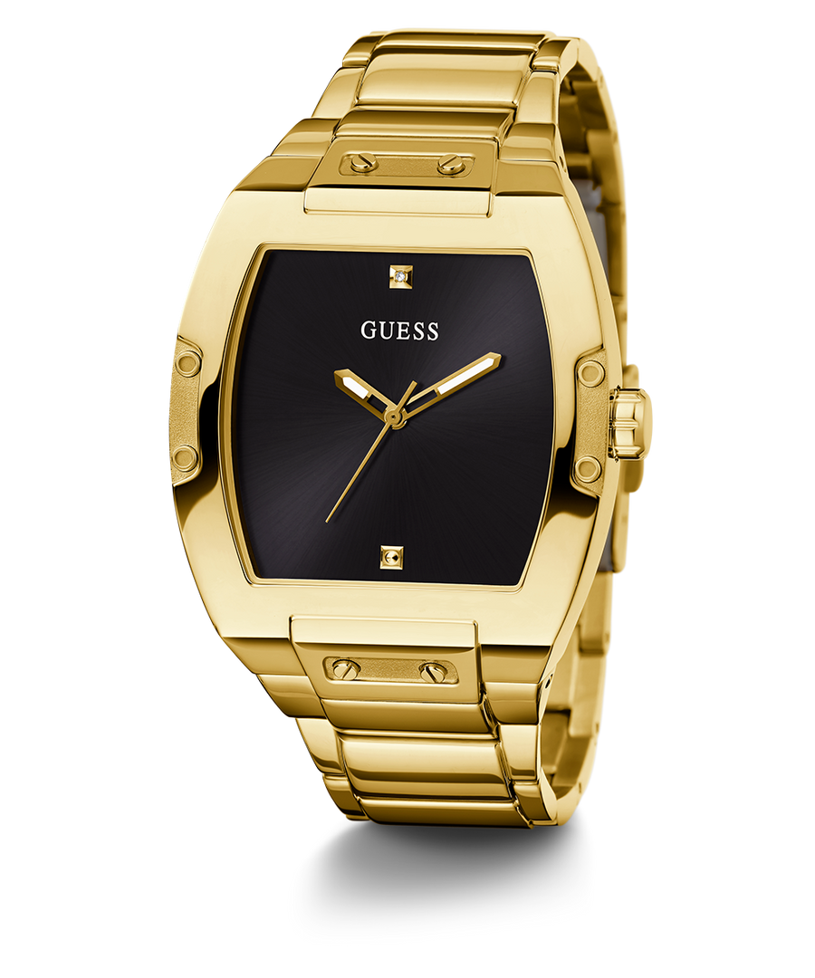GW0387G2 GUESS Mens 43mm Gold-Tone Analog Trend Watch alternate image