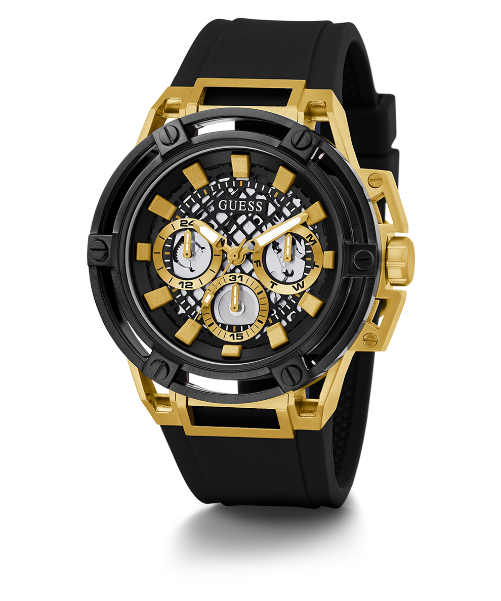 Reloj multifuncion GUESS para hombre en tono dorado y negro GW0423G2 GUESS Watches US