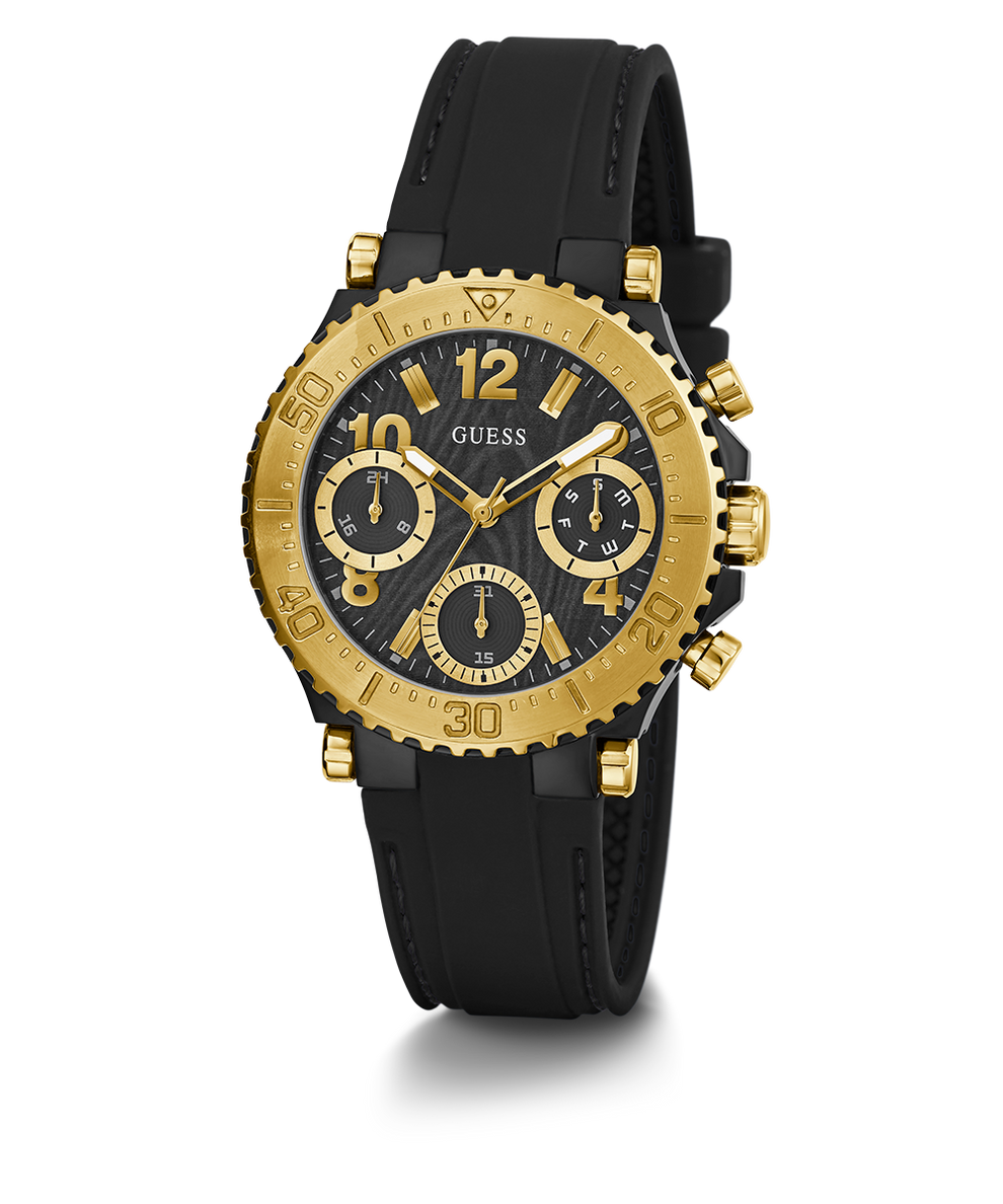 GUESS Ladies Black Gold Tone Multi function Watch GW0466L1 GUESS Watches US