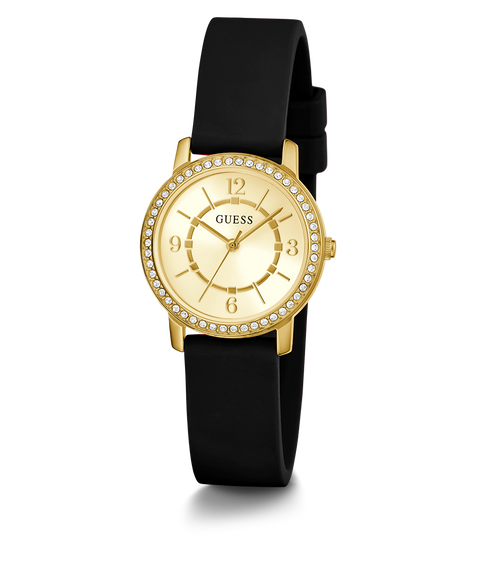 GUESS Ladies Black Gold Tone Analog Watch - GW0469L3 | GUESS