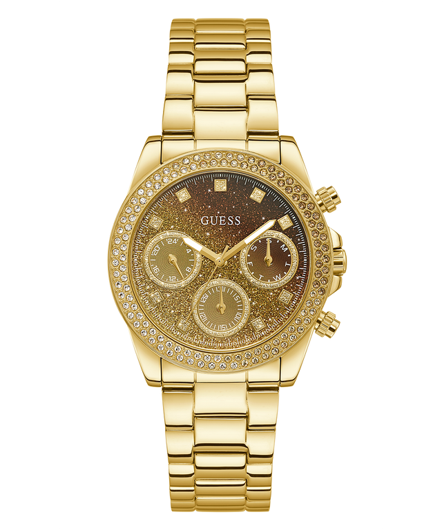 GW0483L2 SOL primary imageGUESS Ladies Gold Tone Analog Watch