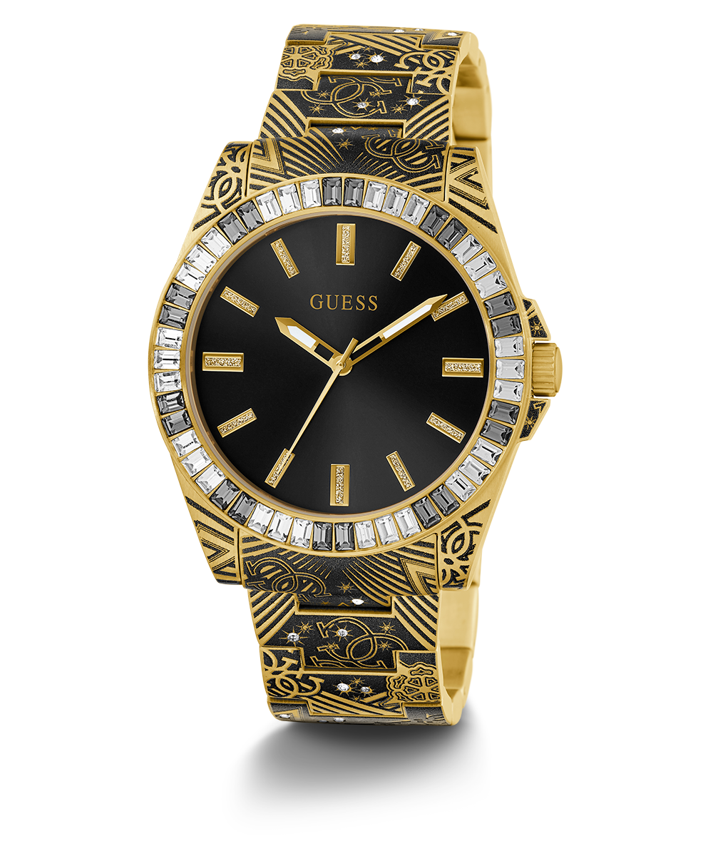 Guess Throne Gold Tone Analog Gents Watch GW0496G2