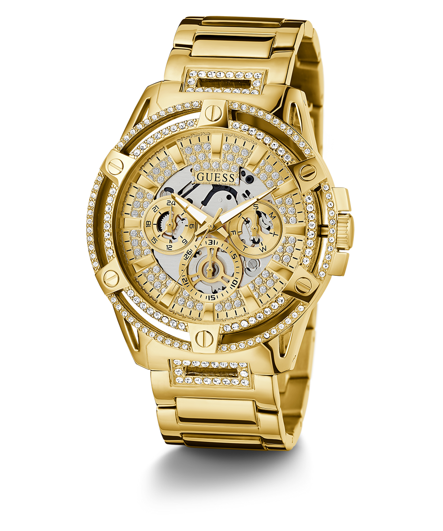 GUESS Mens Gold Tone GUESS US Watch - Multi-function | Watches GW0497G2