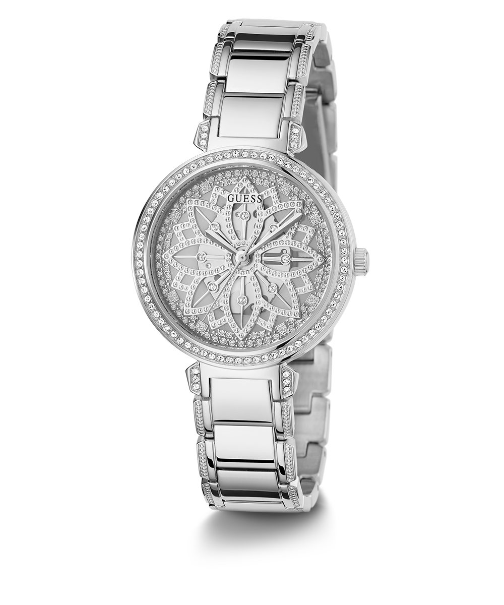 YA127505 Gucci 127 Ladies Silver Diamonds Watch